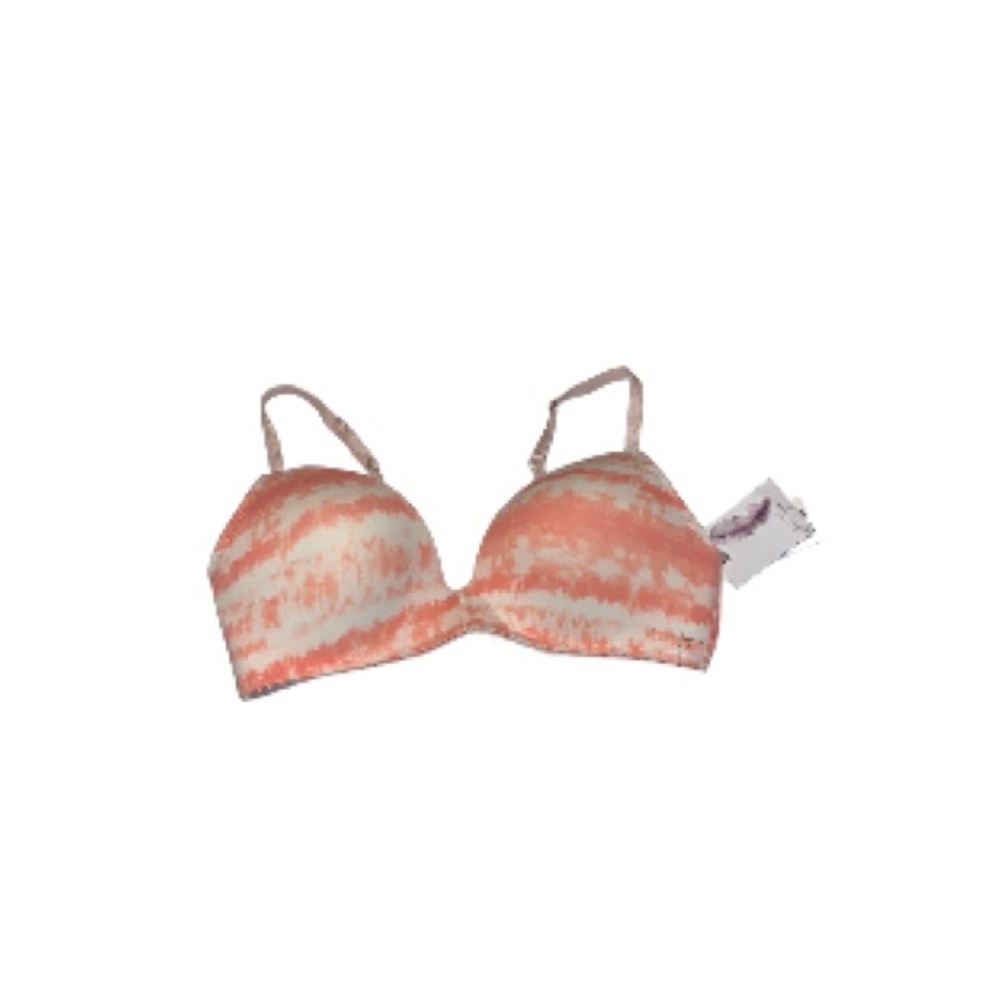 🆕 Jessica Simpson Pink and White Tie Dye Bra - Women’s Size C38 / 38C